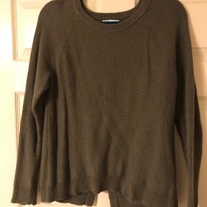 Olive crewneck Madewell sweater